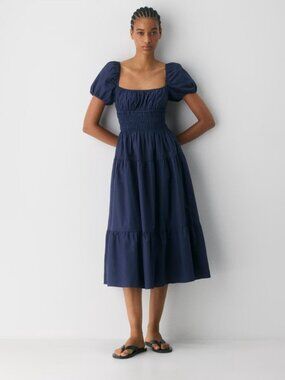 chinese dress ladies Tailored White Linen Shift Dress